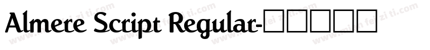 Almere Script Regular字体转换